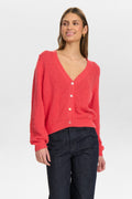 NUMIRNA CROPPED CARDIGAN - Geranium