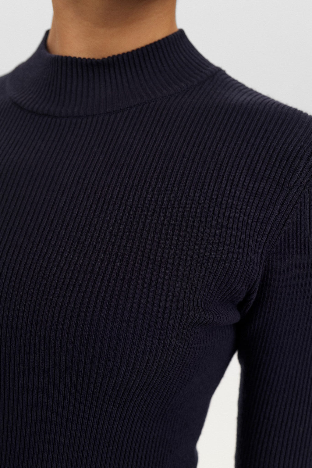 NUBIA SS PULLOVER CROPPED - Dark Sapphire