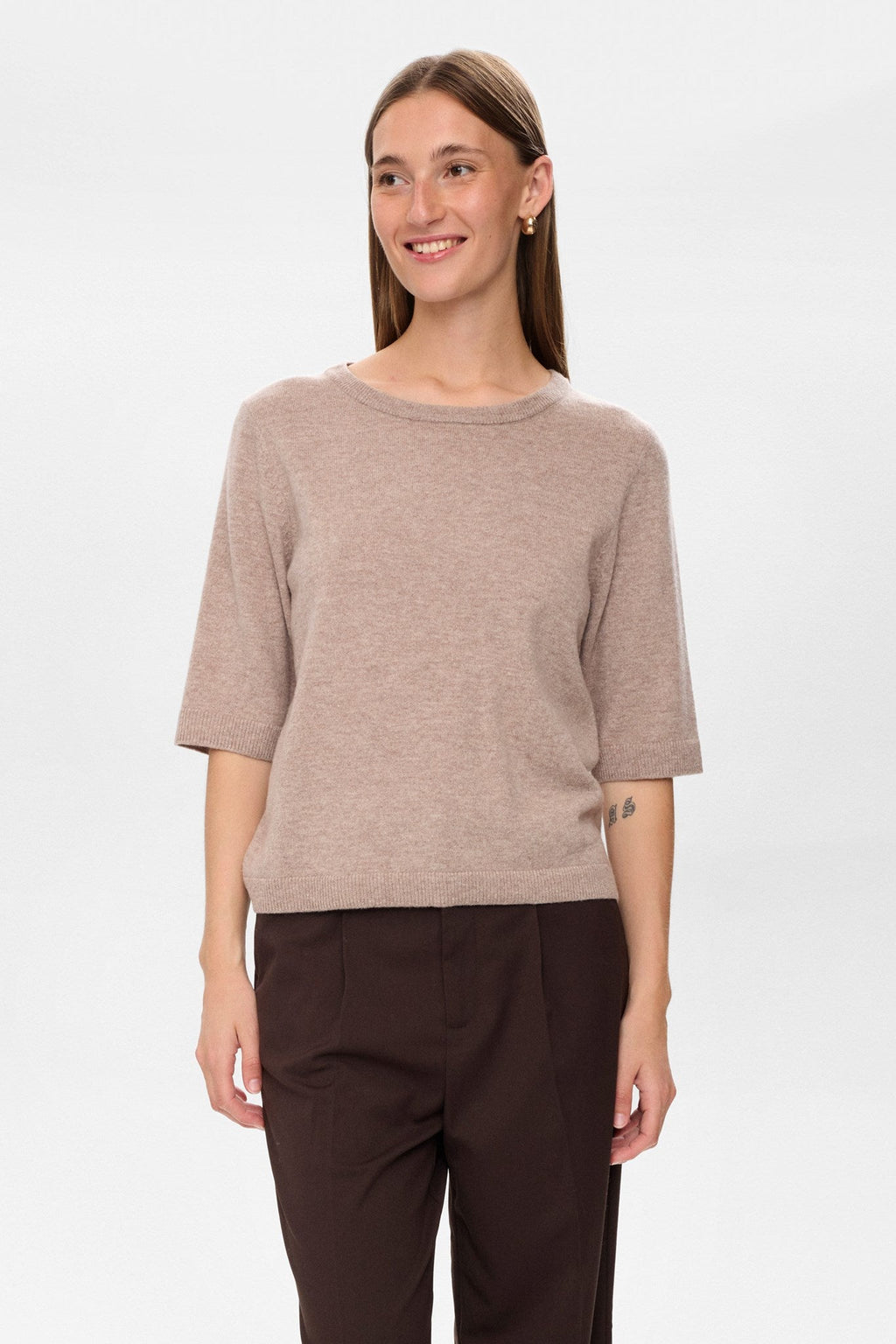 NUKALLY SS PULLOVER - Taupe Gray