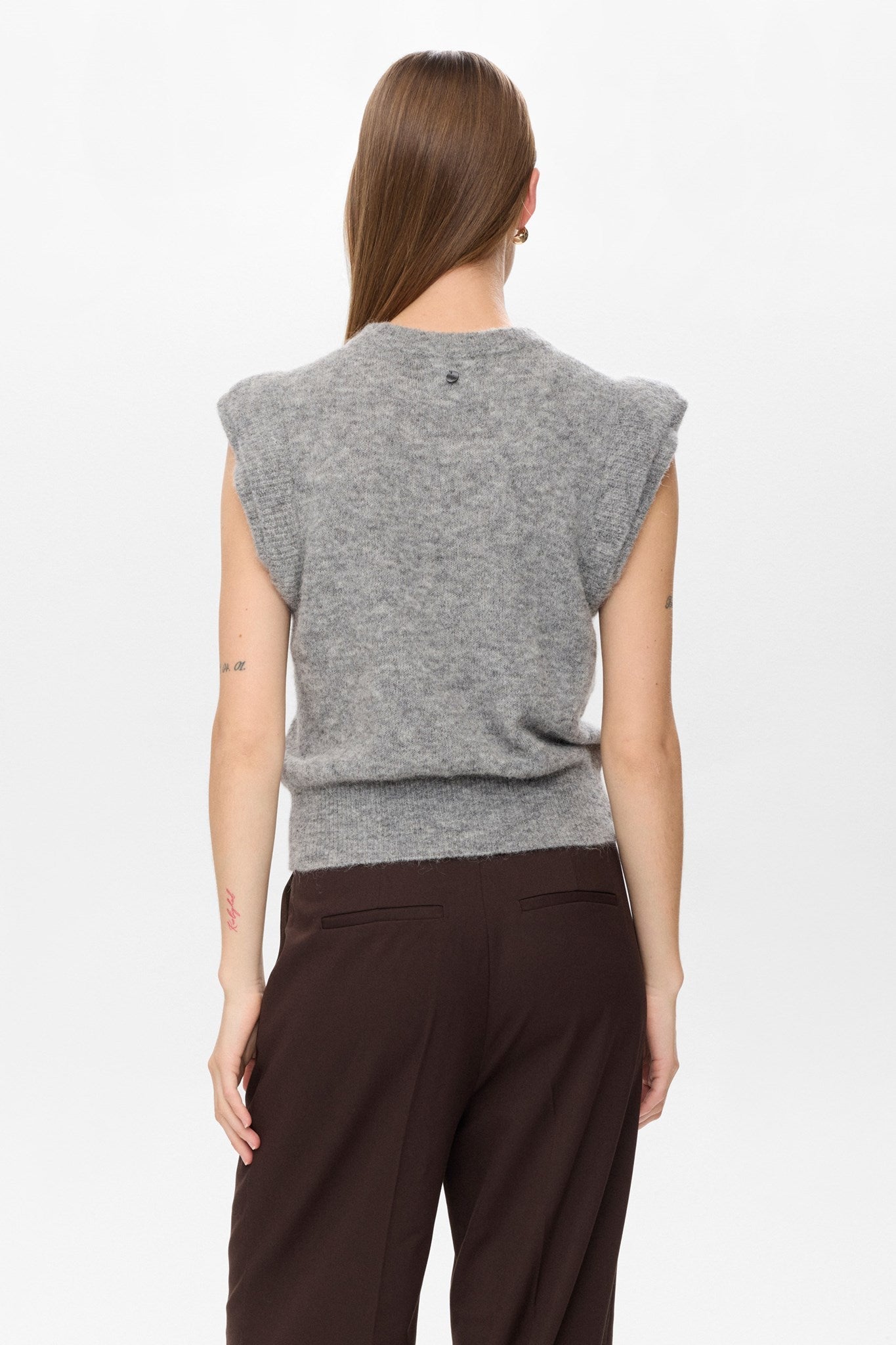 NUCIARA RIETTE VEST - Medium Grey mel