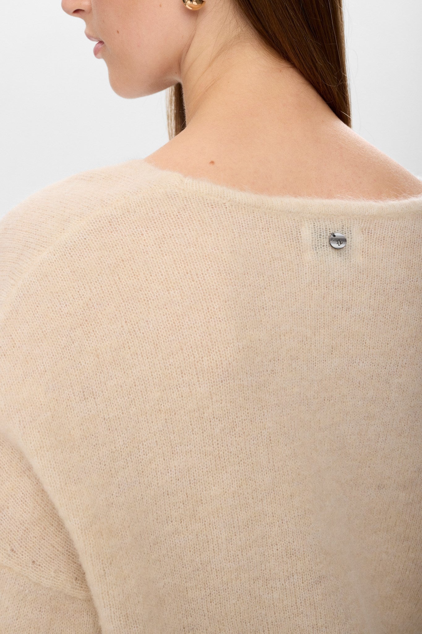 NURIETTE V-NECK PULLOVER  - Gray Morn