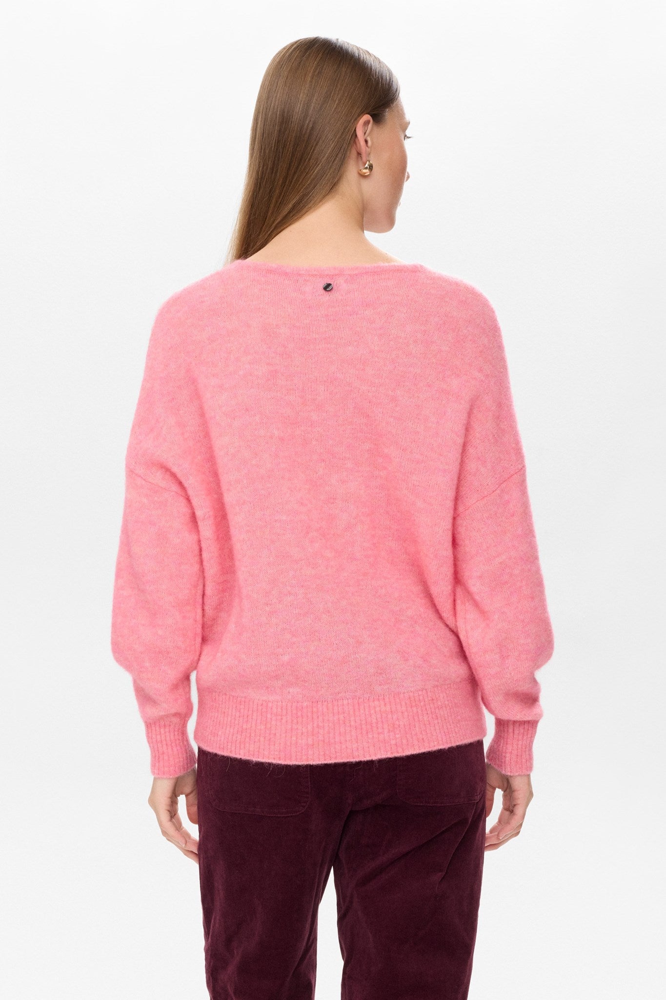 NURIETTE V-NECK PULLOVER  - Pink Lemonade