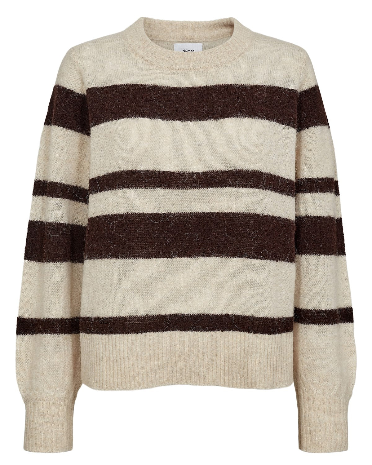 NURIETTE WIDE STRIPE PULLOVER - Black Coffee