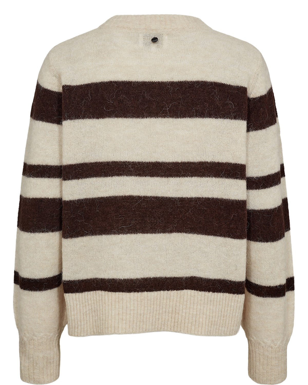 NURIETTE WIDE STRIPE PULLOVER - Black Coffee